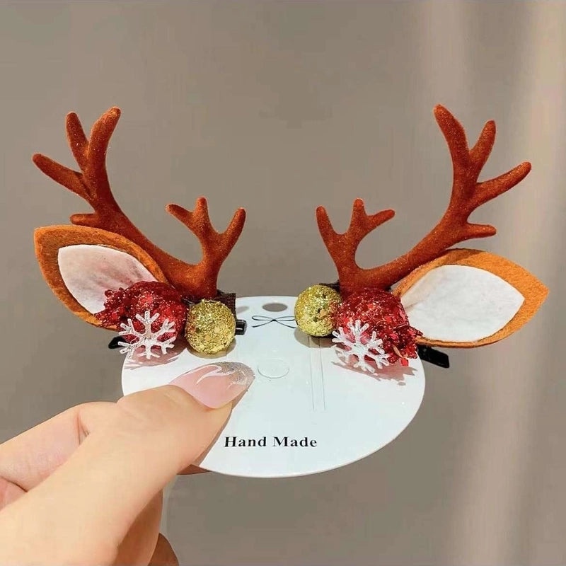 Festive Resin Antler Hairpin for Daily Wear|Hair Accessories