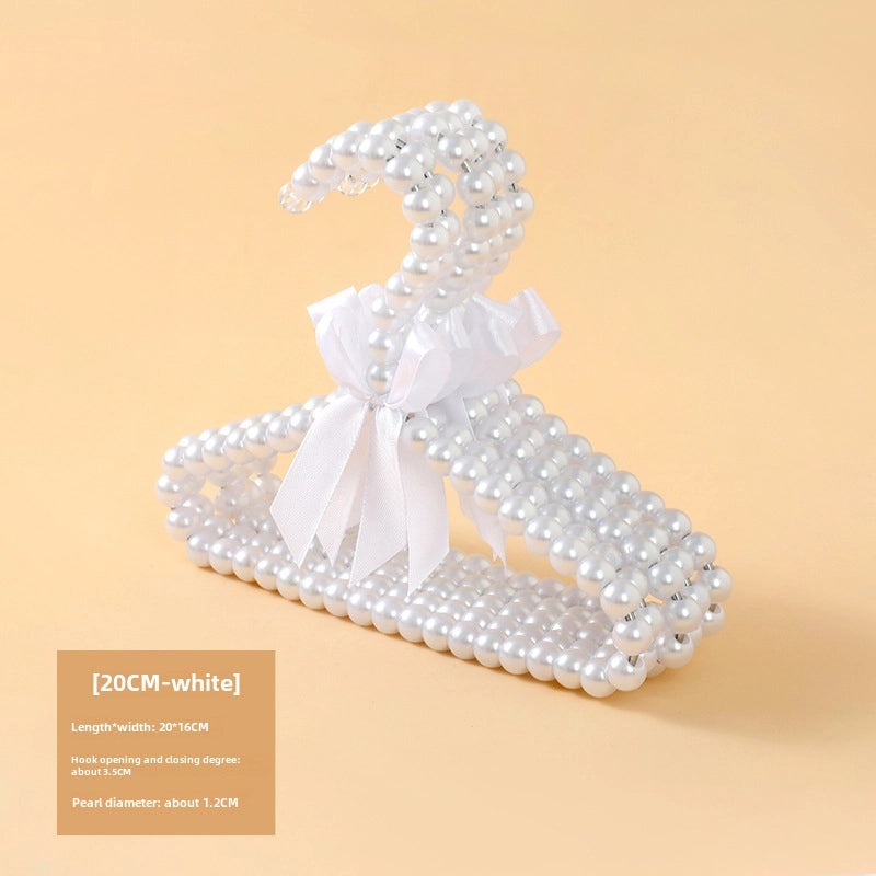 European Pearl Bowknot Children's Clothes Hanger with Pearl Pants Clips|Home & Living > Storage & Organization > Clothes Hangers