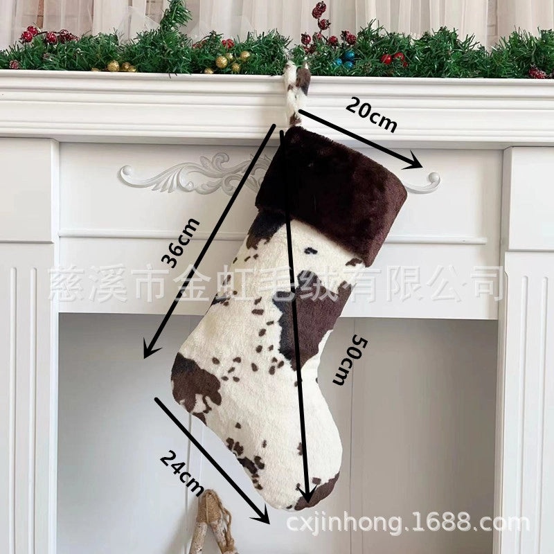 Cute Cartoon Cow Christmas Socks Polyester Indoor Party Festival Wear|Festive Socks & Hosiery