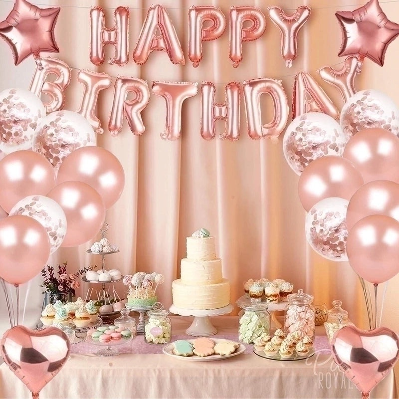Birthday Sweet Letter Star Balloons Aluminum Foil Party Decoration Indoor Outdoor | Party Supplies Balloons