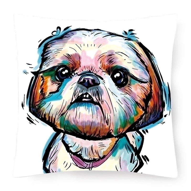 Adorable Country Style Cartoon Dog Plush Cushion|Home Decor Pillows