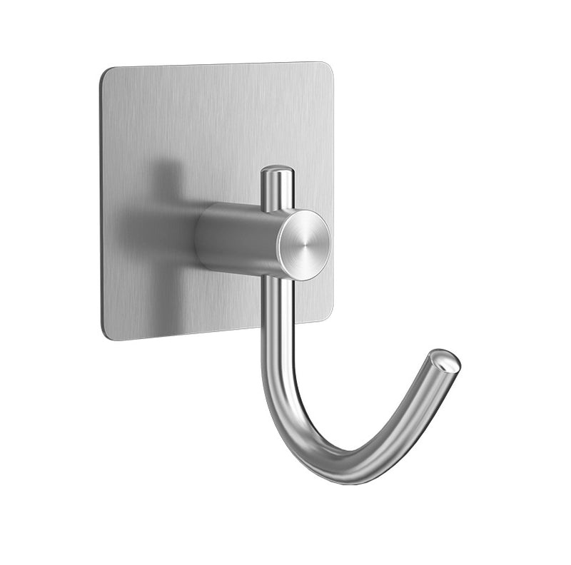 Punch-Free 304 Stainless Steel Adhesive Hook for Kitchen Bathroom Coat Towel Organizer|Home & Kitchen Storage Hooks