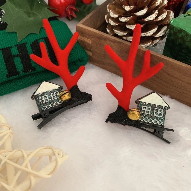 Festive Reindeer Antler Hair Clip for Daily Wear|Hair Accessories
