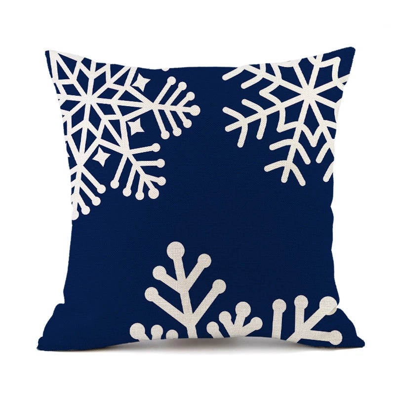 Christmas Snowflake Linen Pillow Covers for Couch Sofa Decor | Home & Living Pillows