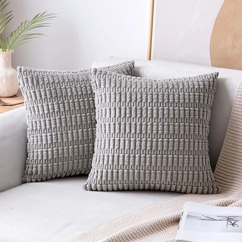 Corduroy Pillow Covers for Casual Vacation Decor | Home Textiles & Bedding