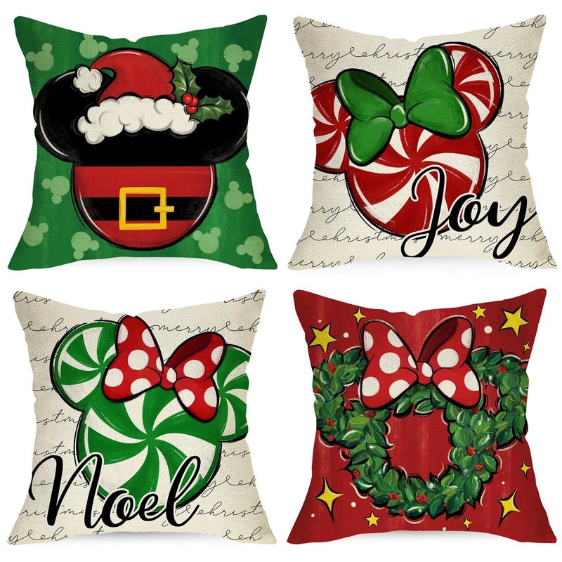 Stylish Cartoon Linen Cushion Covers for Home Decor|Home Textiles & Pillows