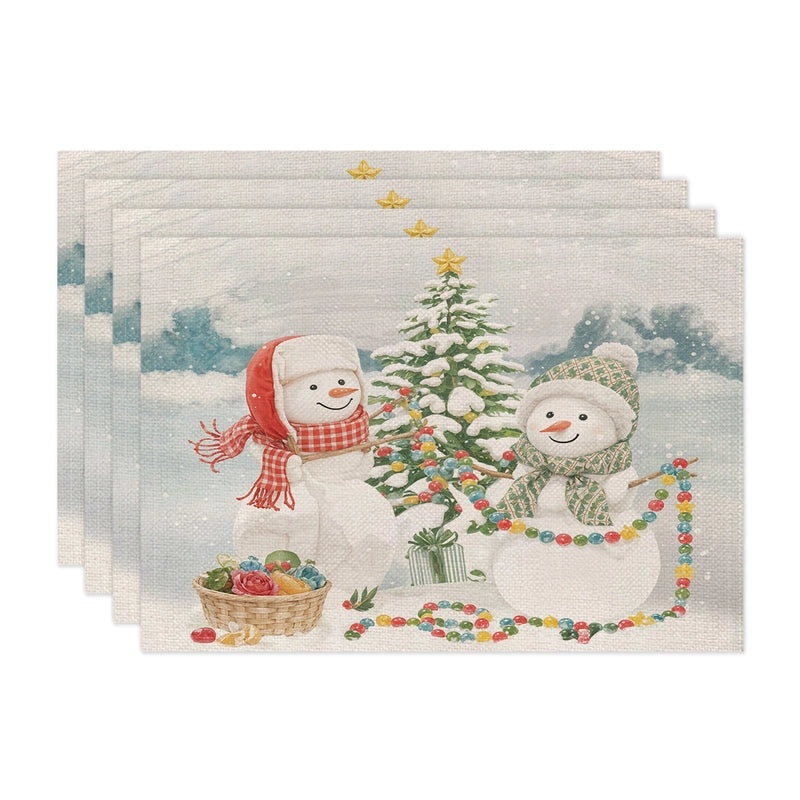 Minimalist Christmas Tree Placemat for Holiday Dining|Home Decor & Tableware