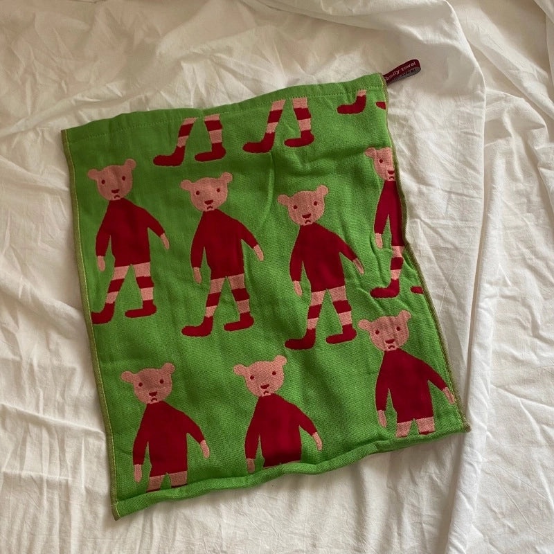 Adorable Animal Print Cotton Towels for Kids|Home & Kitchen Bath Towels