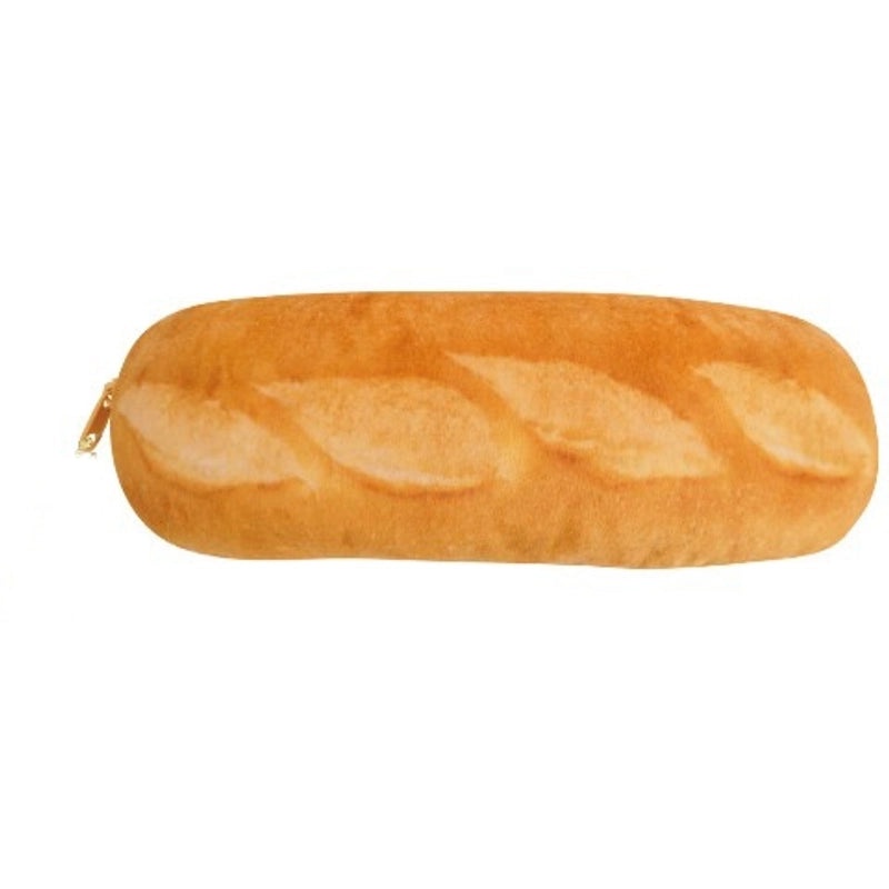 Korean Cute Bread Pencil Case Simple Fabric Stationery Bag Creative Storage Box for Female Students|Stationery & Office Supplies