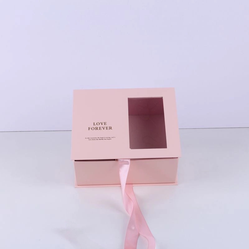 Transparent PVC Rose Gift Box with Window | Flower Gift Packaging