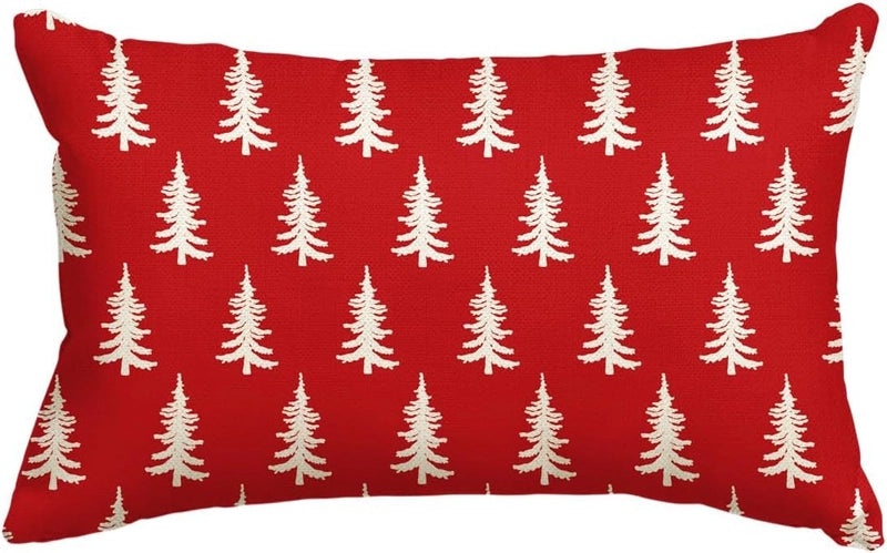 Christmas Holiday Linen Pillow Covers for Couch & Sofa | Home Decor