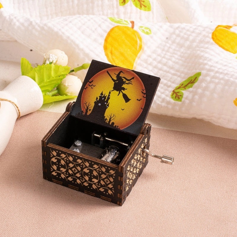 Vintage Halloween Pumpkin and Letter Cat Wooden Decoration|Home Decor