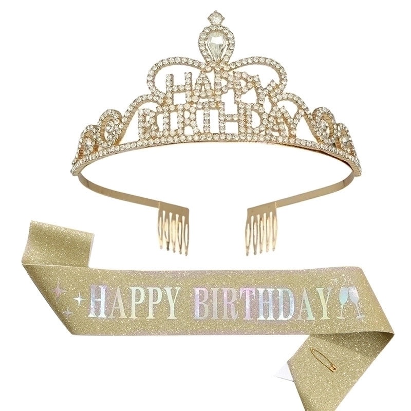 Stylish Metal Crown Letter Set - 2 Pieces | Jewelry & Accessories