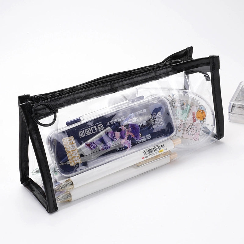 Large Transparent Pencil Case with High Capacity | Stationery Storage & Pencil Bags