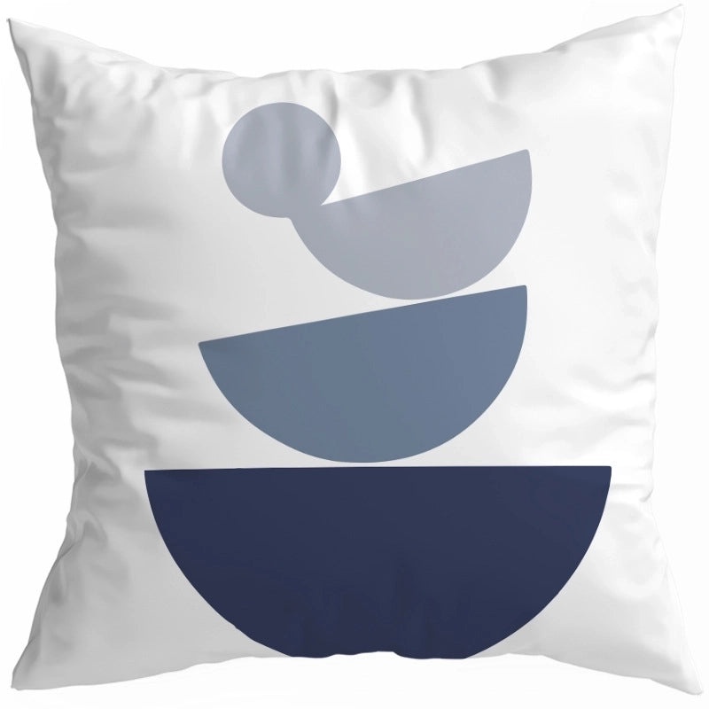 Artistic Geometric Color Block Modern Peach Skin Pillow Covers|Home Decor Pillows