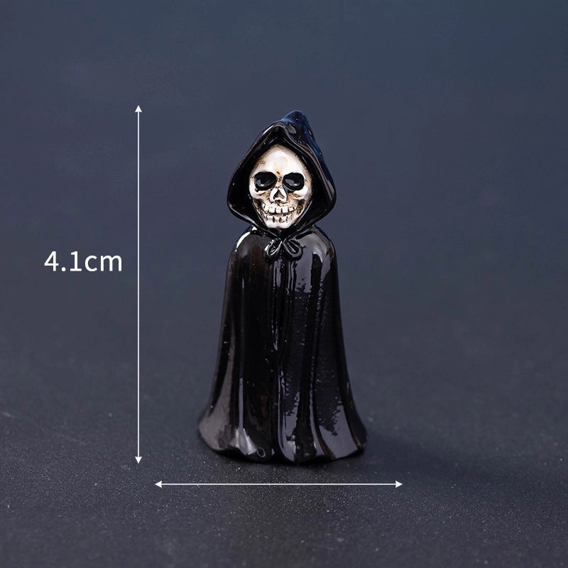 Halloween Mini Resin Skull & Mummy Ornaments Ghost Decorations for Home Desktop Creative Horror Festival|Halloween Decorations