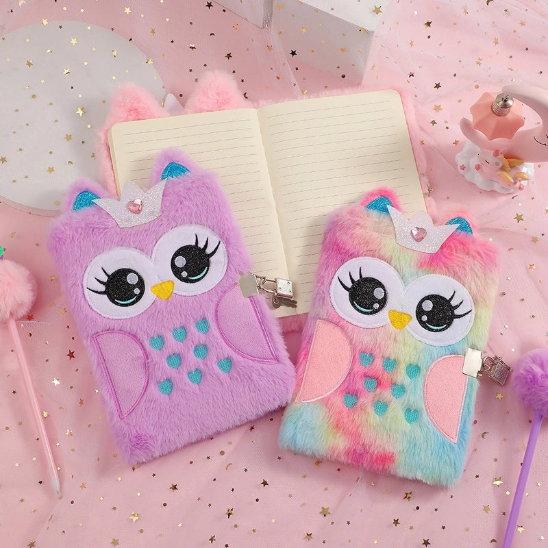 Cute Animal Plush School Notebook | Stationery & School Supplies