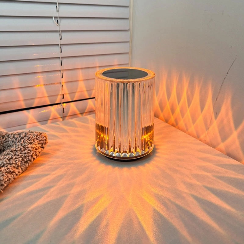 Minimalist Geometric Indoor Night Light with Mixed Materials, 1 Piece | Home Decor Lighting