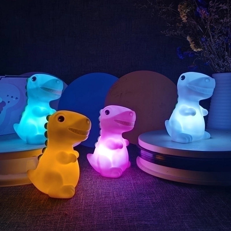 Adorable Dinosaur PVC Night Lamp for Indoor Use|Home Decor Lighting