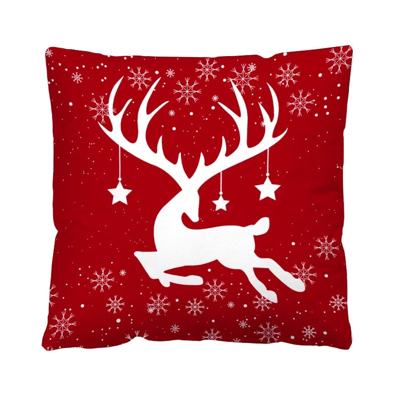 Christmas Plush Pillow Covers with Santa Claus & Christmas Tree Design | Home Decor & Sofa Accessories
