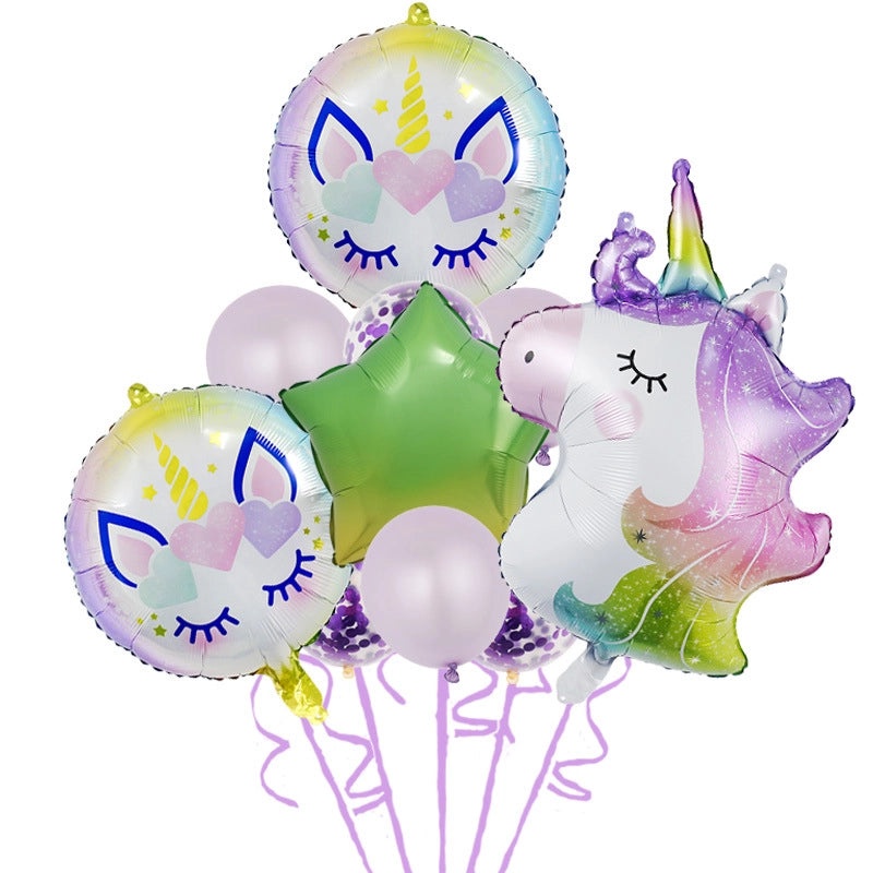Birthday Celebration Aluminum Foil Balloons 10 pcs | Party Supplies Balloons