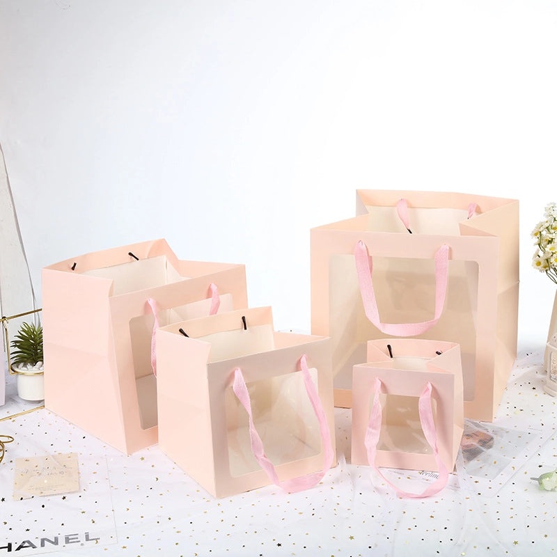 Elegant Minimalist Solid Color Gift Bags for Parties and Festivals | Party Supplies