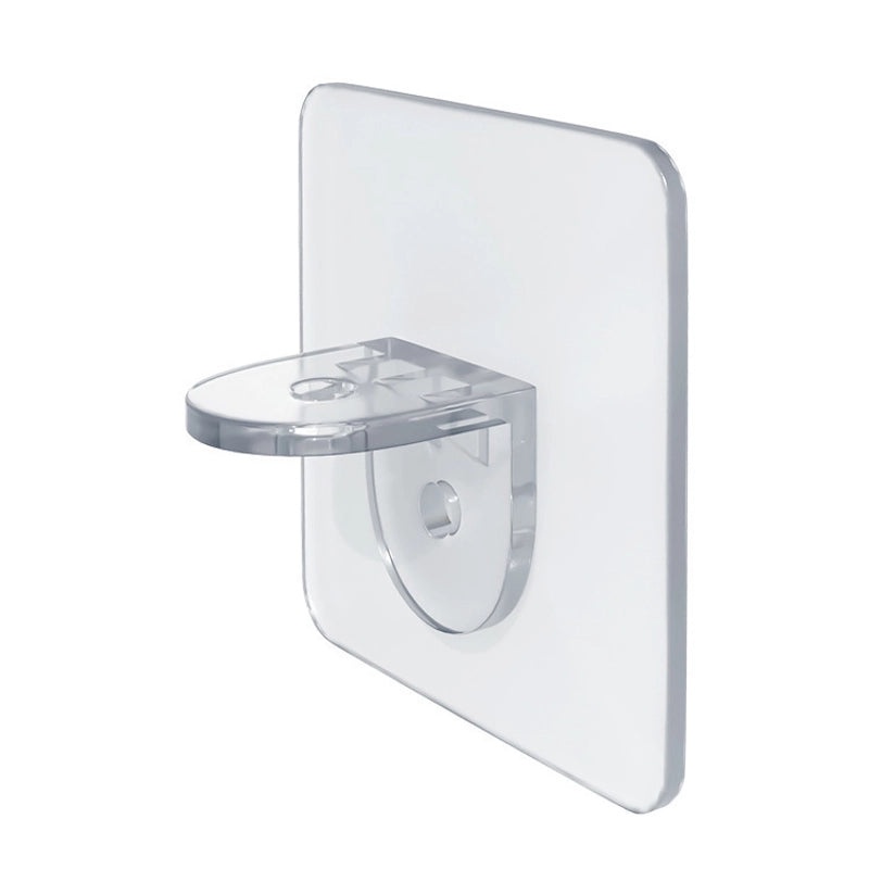 Transparent Seamless Sticky Hook Strong Adhesive Non-Permanent Plastic Hanger for Bathroom Kitchen|Home Organization Accessories