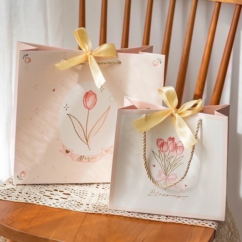 Charming Floral Paper Gift Bags for Festival Presents|Gift Bags & Wraps