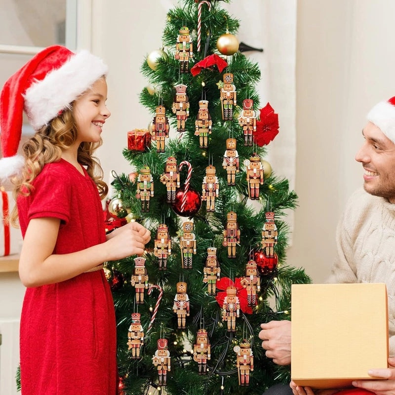 Christmas Wooden Cartoon Ornament Minimalist Pastoral Style|Home Decor & Seasonal Decorations