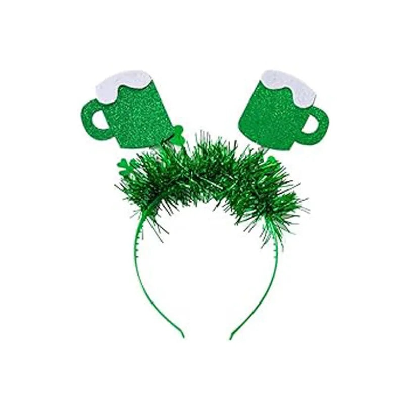 St. Patrick's Day Shamrock Bow Hairband Party Costume Accessory Plastic Hair Band 1 Piece|Hair Accessories
