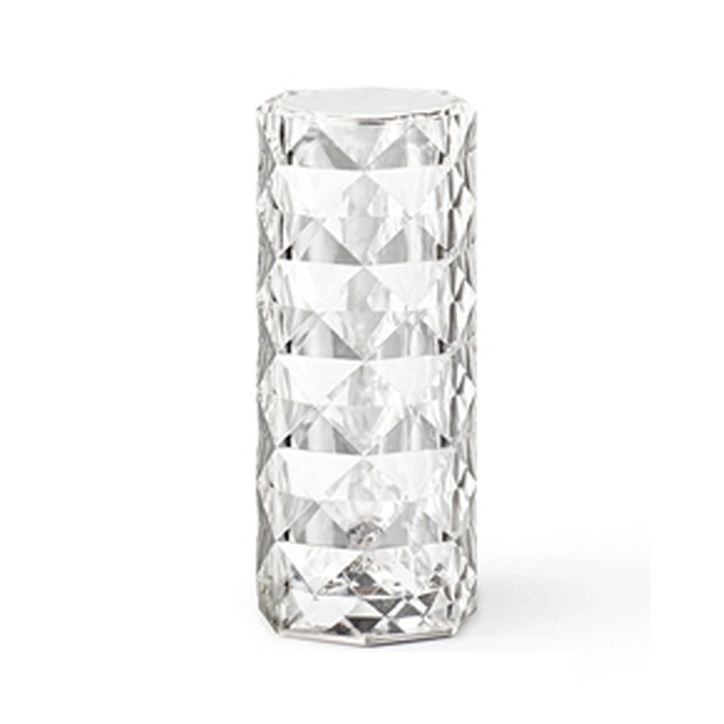 Minimalist Geometric Indoor Night Light with Mixed Materials, 1 Piece | Home Decor Lighting