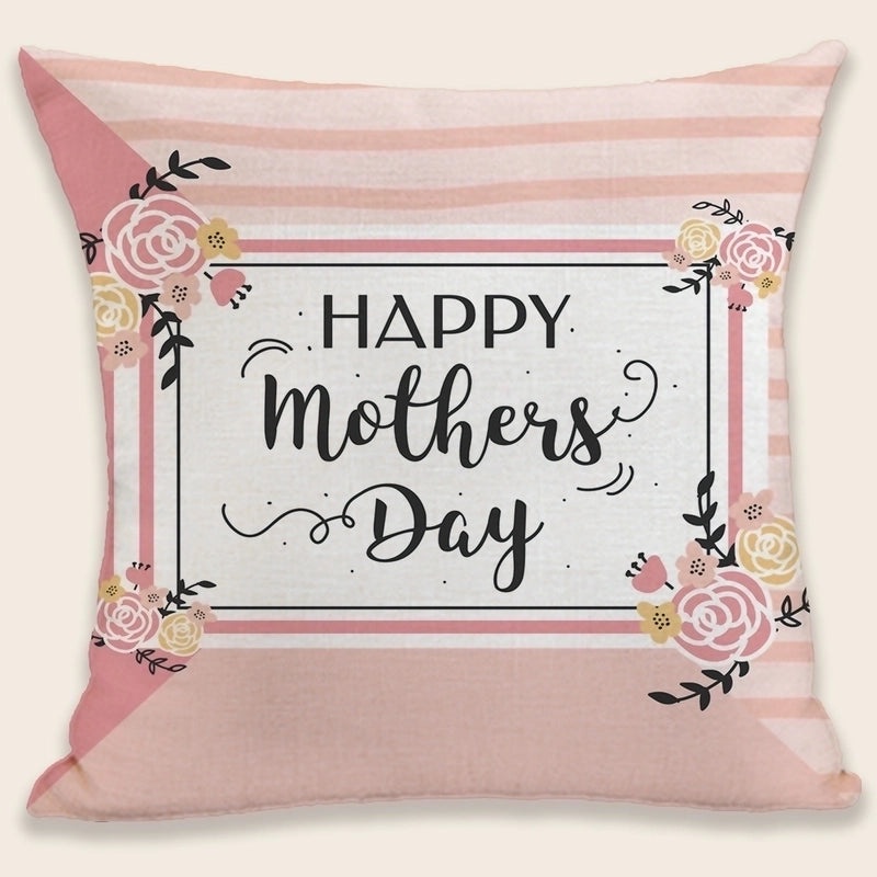 Mama Letter Plush Pillow Cases Minimalist Classic Style Soft Cushion Covers|Home Decor Pillows