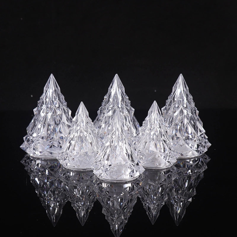 Christmas Tree LED Night Lamp Small Iceberg Shape Christmas Decoration Atmosphere Light|Home Decor & Lighting