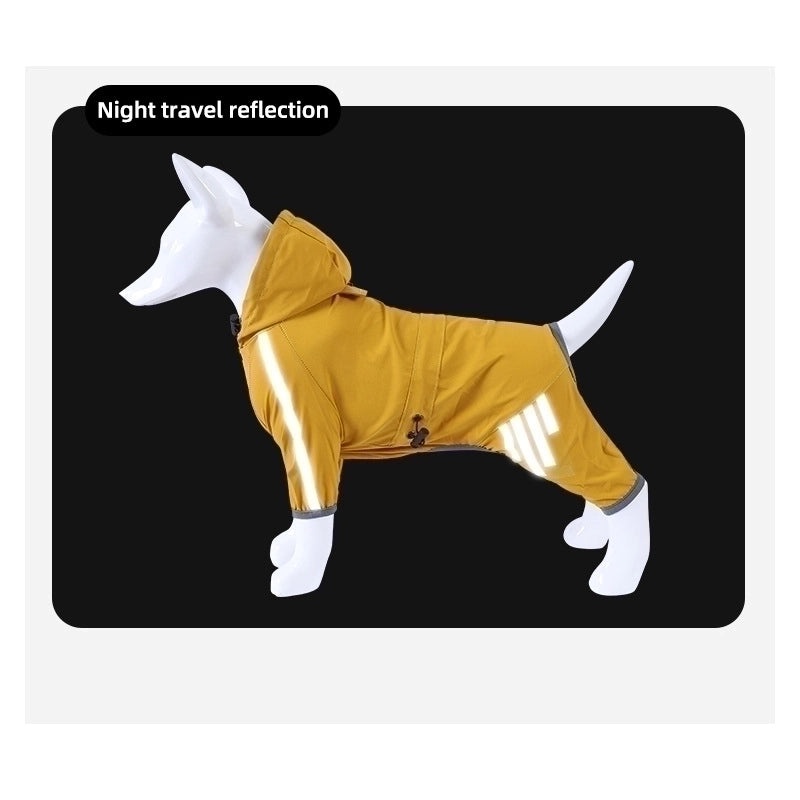 Adjustable Large, Medium, Small Dog Raincoat for Outdoor Wear | Pet Apparel & Accessories