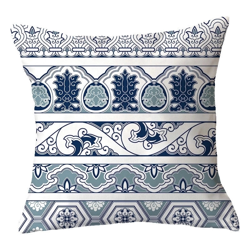 Chinoiserie Style Plush Pillow Covers for Vacation Home Decor | Home Decor & Pillow Covers