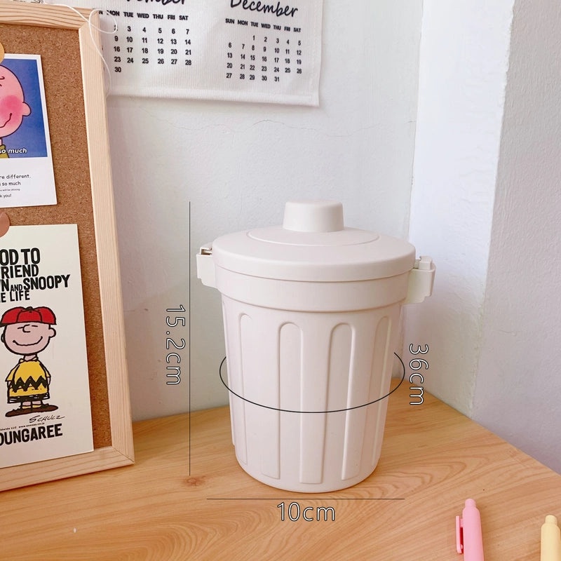 Creative Mini Desktop Trash Can Storage Box for Bedroom|Home & Office Storage