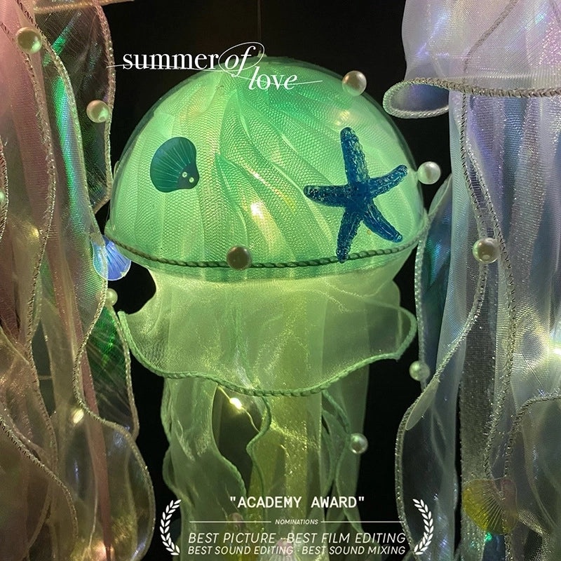 Cute Jellyfish Acrylic Night Light for Indoor Party Decor|Home Decor Lighting