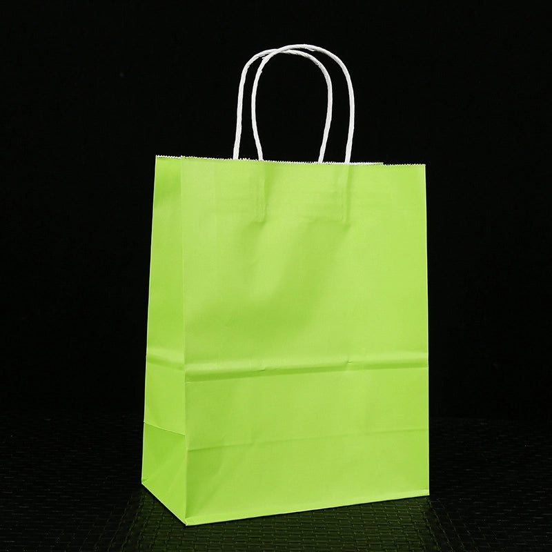 Handheld Kraft Paper Snack Bread Takeout Bags Custom Logo Printing Available|Packaging & Storage Bags