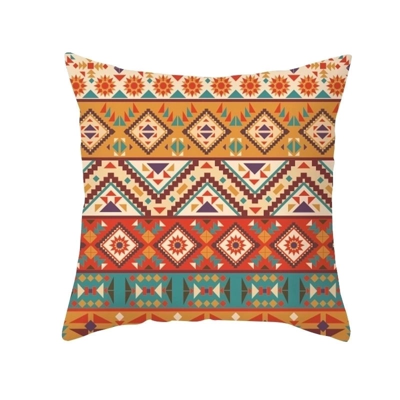 Bohemian Geometric Peach Skin Cushion Covers|Home Decor Pillows
