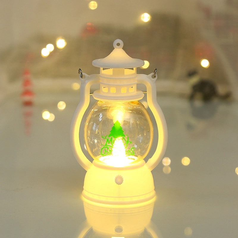 Retro Kerosene Lamp Christmas Decoration Small Lantern Creative Festival Atmosphere Gift | Home Decor & Seasonal Decorations