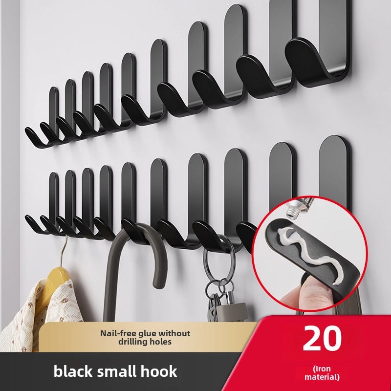 Strong Adhesive Hook Punch-Free Wall Mount Seamless Hanging Hook for Bathroom Kitchen Door | Home Storage & Organization