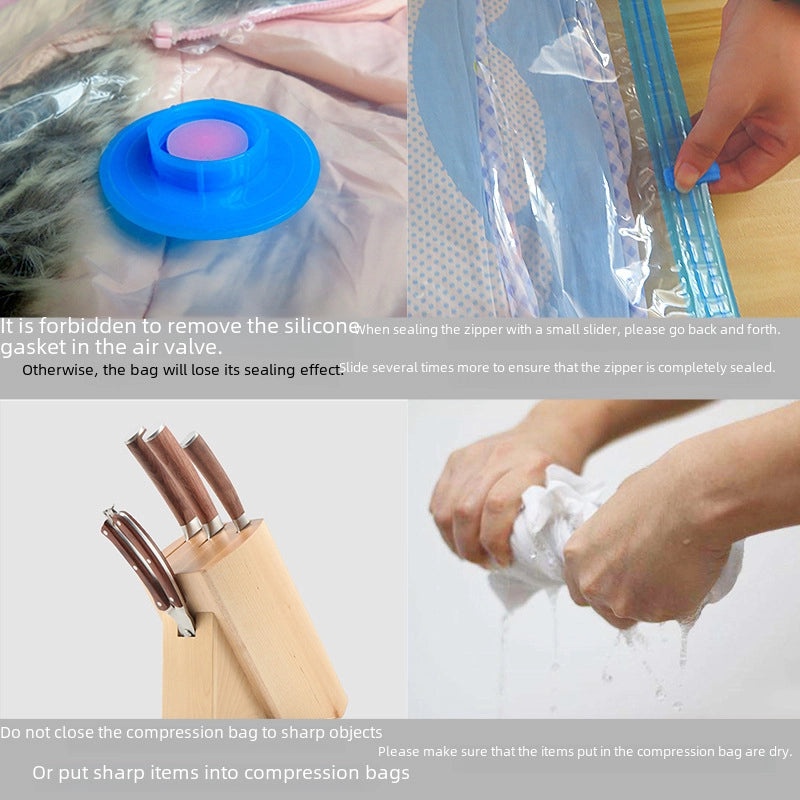 Vacuum Storage Bag for Quilts and Clothes Travel Compression Single Layer Suction Packing|Home Storage & Organization