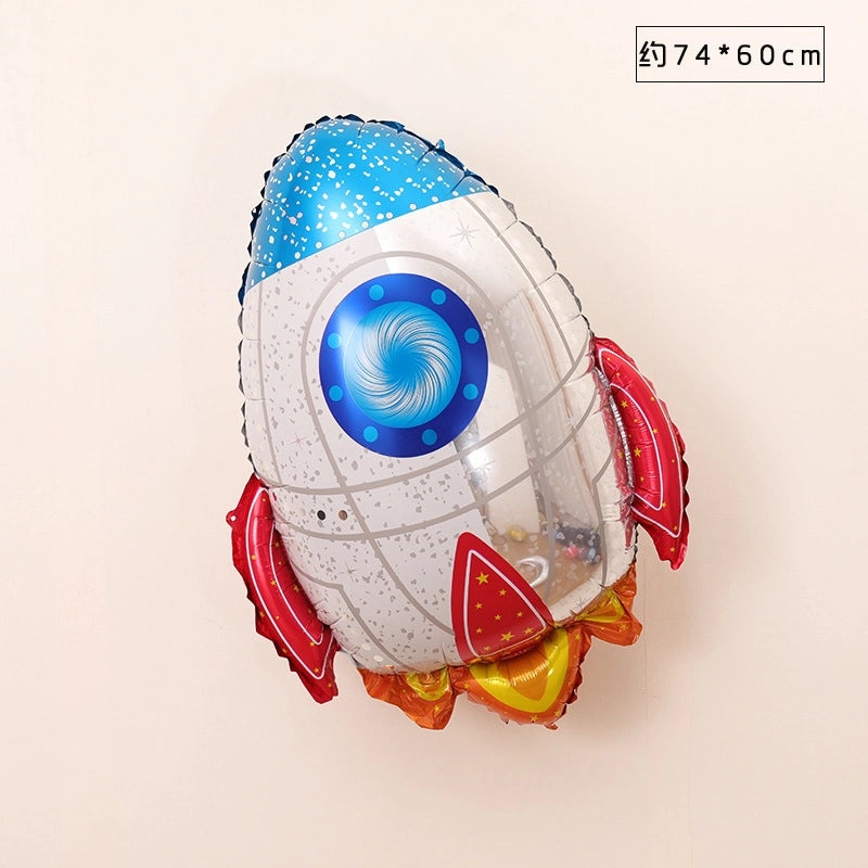 Children's Day Astronaut Rocket Party Balloon Aluminum Foil Birthday Decoration|Party Supplies