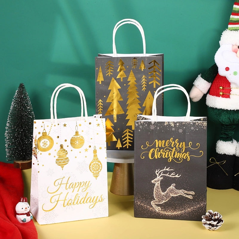 2000 Pieces Nordic Christmas Tree Snowflake Gift Wrapping Bags Party Supplies|Gift Wrapping Supplies