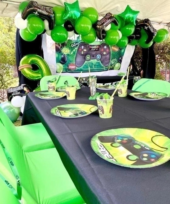 Birthday Star Game Console Balloon with Aluminum Foil Lettering for Party Decorations|Party Supplies