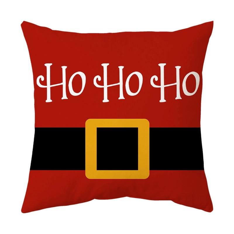 Christmas Tree Santa Elk Holiday Polyester Pillow Covers|Home Decor Pillows