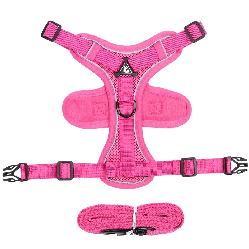 Reflective Breathable Dog Vest Harness with Hand-Holding Rope | Pet Harness & Leash