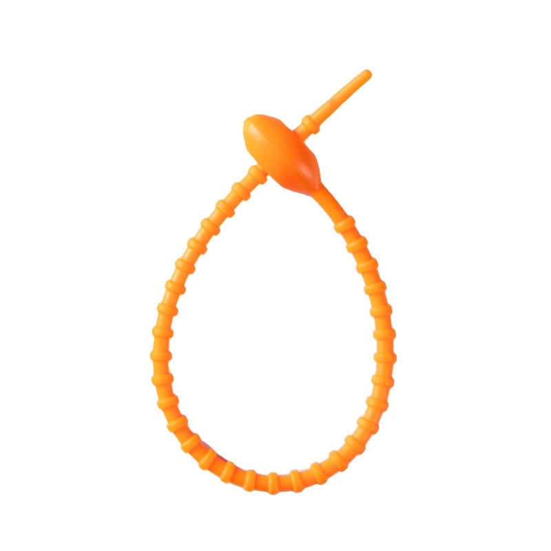 210mm Silicone Tadpole Cable Tie Organizer Keychain Pendant for DIY Jewelry Bags Lanyards|Accessories & Organizers