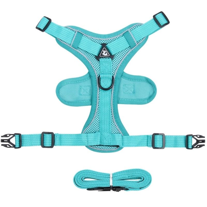 Reflective Breathable Dog Vest Harness with Hand-Holding Rope | Pet Harness & Leash