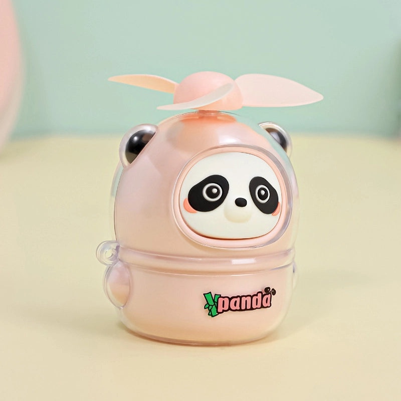 Cute Cartoon Panda Mini USB Rechargeable Portable Fan for Kids | Portable Fans
